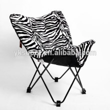 Novo design cadeira acolchoada de borboleta dobrável